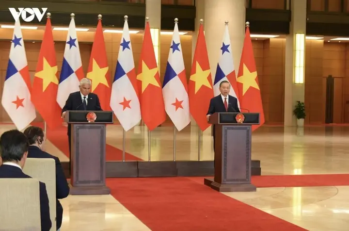 Tổng Bí thư, Chủ tịch nước Tô Lâm và Tổng thống Panama gặp gỡ báo chí