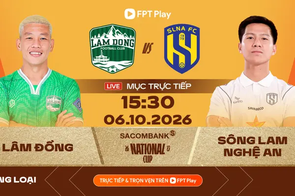 Link xem trực tiếp bóng đá Lâm Đồng vs Sông Lam Nghệ An 15h30 ngày 6/10
