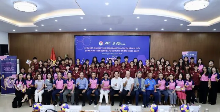VFF ra mắt chương trình đưa bóng đá đến gần hơn với trẻ em gái từ 6-9 tuổi