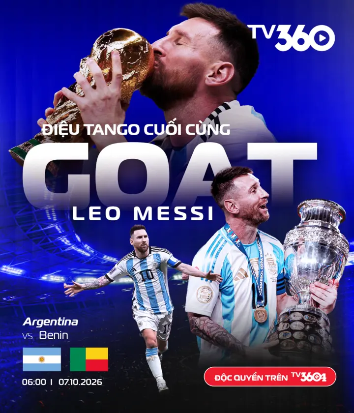 Xem trực tiếp Argentina vs Benin tôn vinh Messi trên kênh nào?