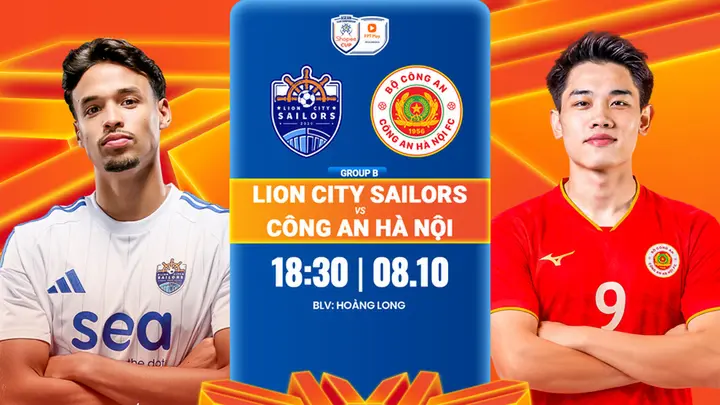 Link xem trực tiếp Lion City Sailors vs Công An Hà Nội 18h30 ngày 8/10