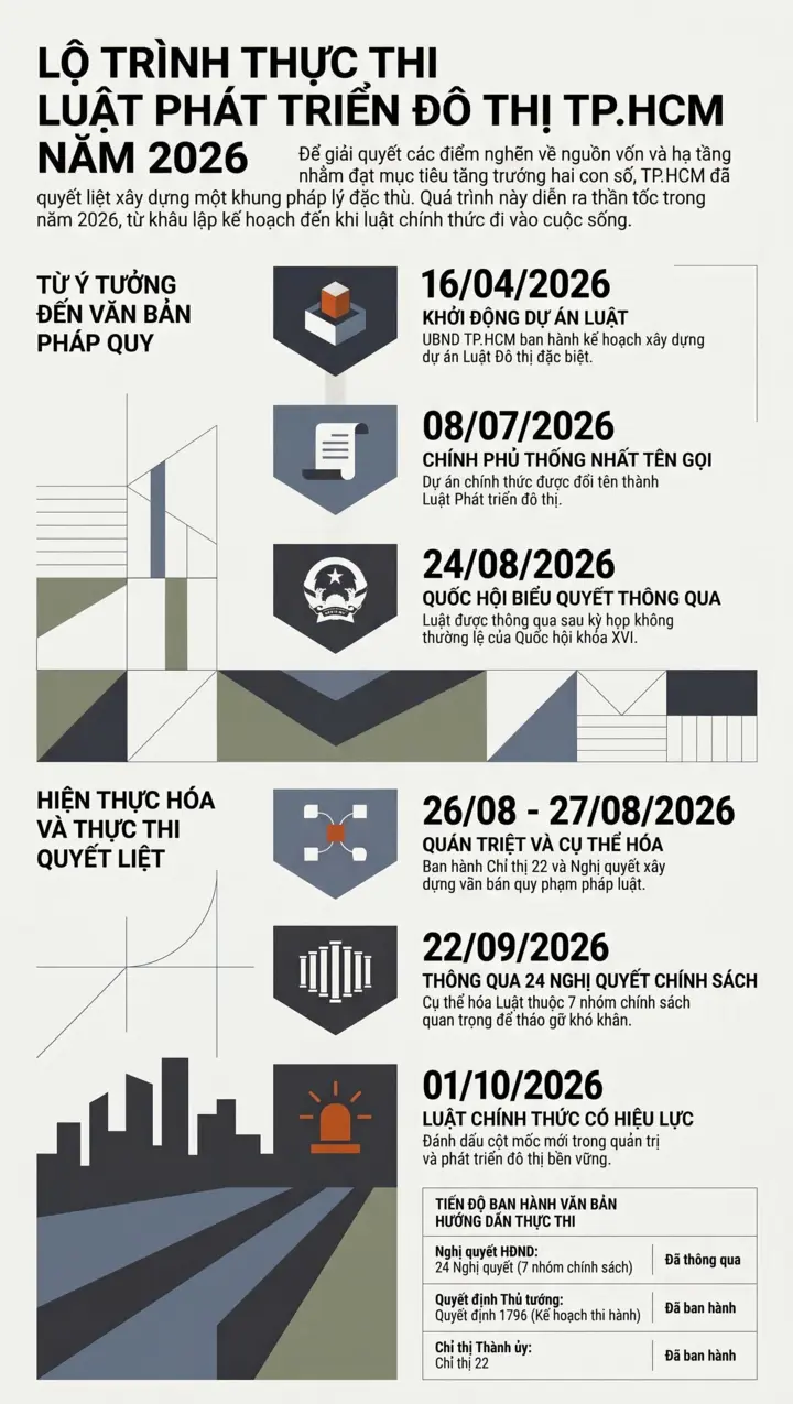 Luật Phát triển đô thị có hiệu lực, TP.HCM vào chương phát triển mới