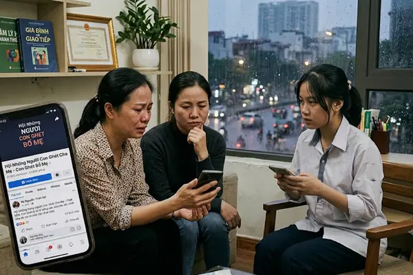 Cha mẹ giật mình khi thấy con tìm sự đồng cảm ở nhóm ‘ghét bố mẹ’