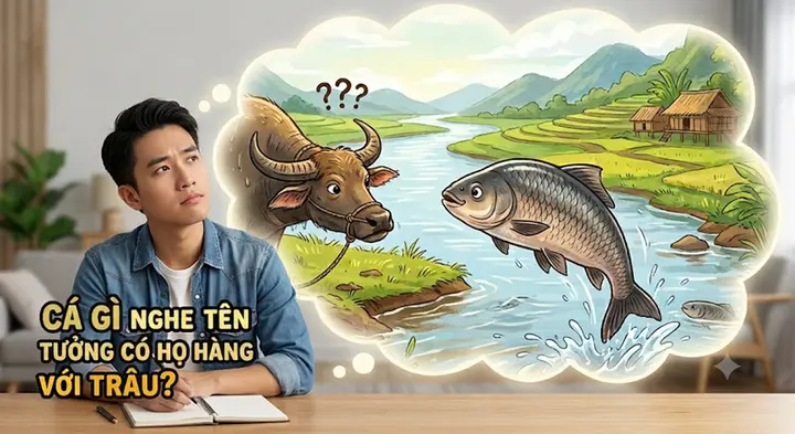 Giải đáp câu đố: Cá gì nghe tên tưởng họ hàng với trâu?
