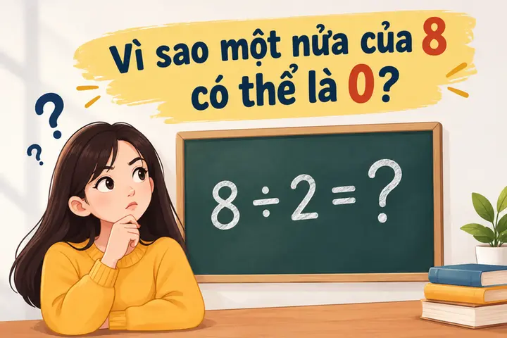 Thử tài IQ: Vì sao một nửa của 8 là 0?