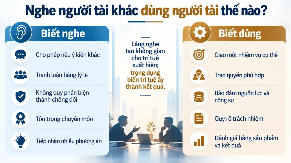 Người tài nói thẳng, lãnh đạo có đủ tầm để nghe?