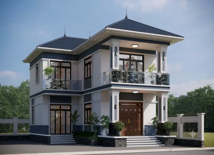 5 mẫu nhà 2 tầng mái Nhật dưới 2 tỷ đồng đáng tham khảo
