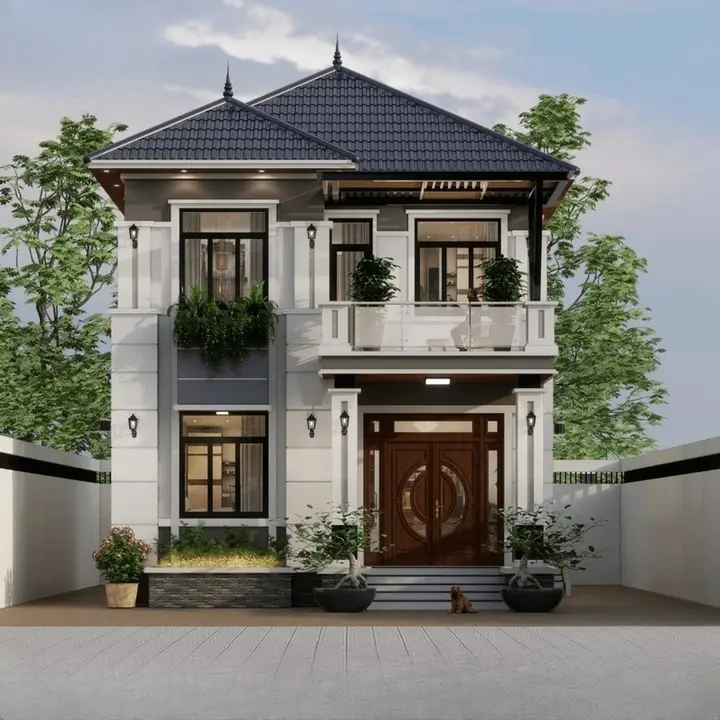 5 mẫu nhà 2 tầng mái Nhật dưới 2 tỷ đồng đáng tham khảo