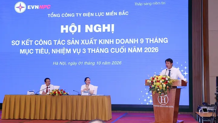 EVNNPC hoàn thành xuất sắc các nhiệm vụ 9 tháng năm 2026