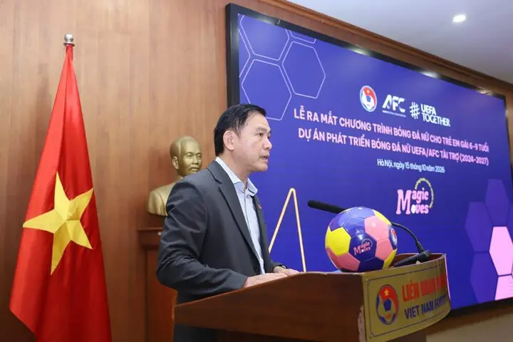 VFF ra mắt chương trình đưa bóng đá đến gần hơn với trẻ em gái từ 6-9 tuổi