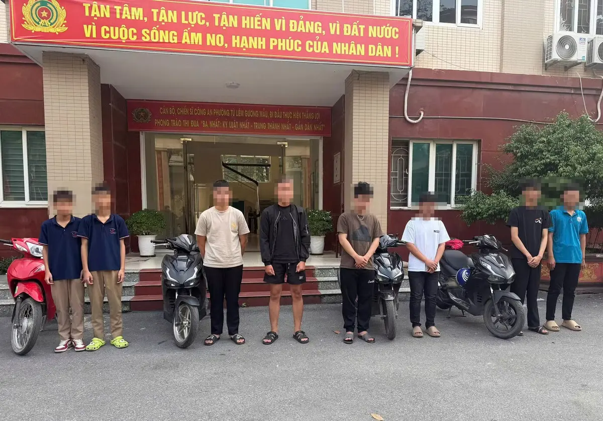 Bắt giữ nhóm 'quái xế' gây rối trật tự công cộng trước Sân vận động Mỹ Đình