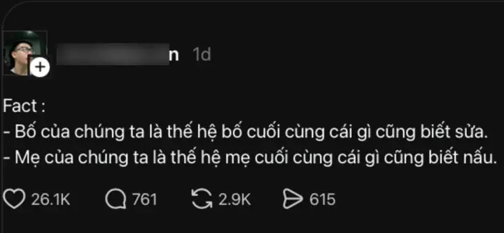 Gen Z: 'Bố mẹ chúng ta là thế hệ cuối cùng gì cũng biết sửa, biết nấu’