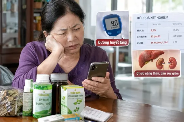 Sợ thuốc Tây 'hại thận', người bệnh tiểu đường nhận kết đắng khi chỉ số tụt dốc