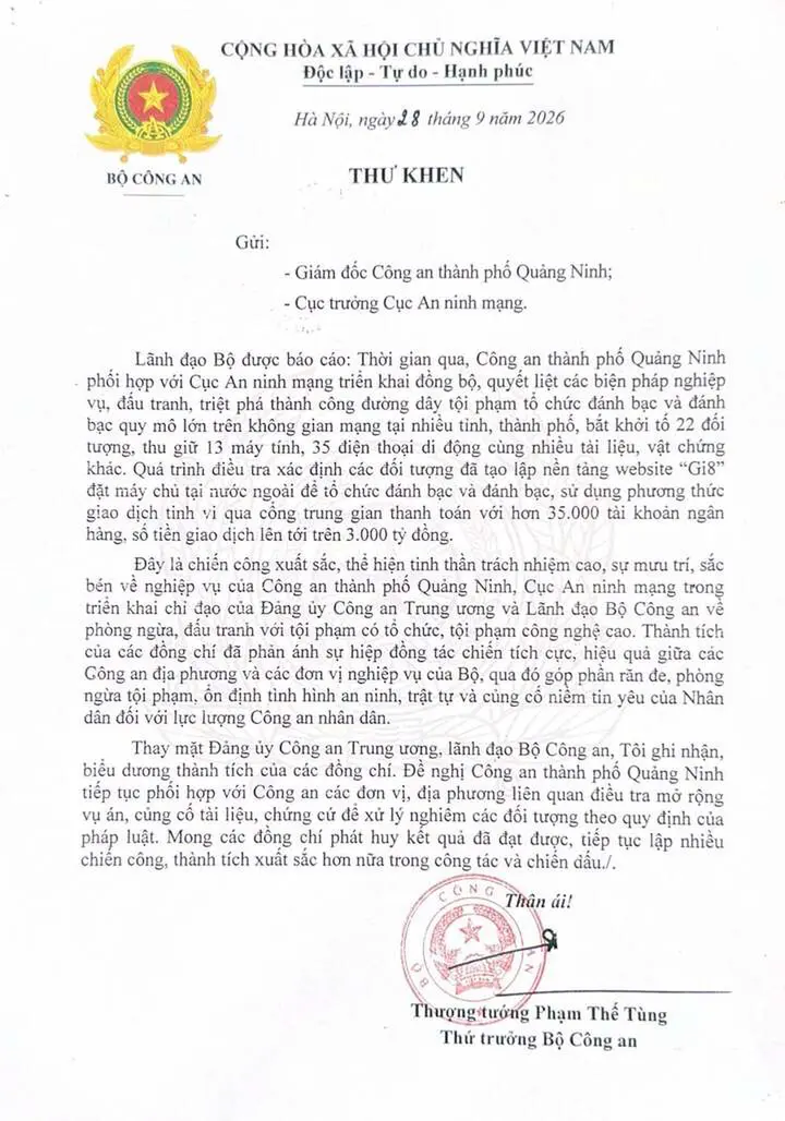Công an Quảng Ninh triệt phá đường dây đánh bạc hơn 3.000 tỷ đồng