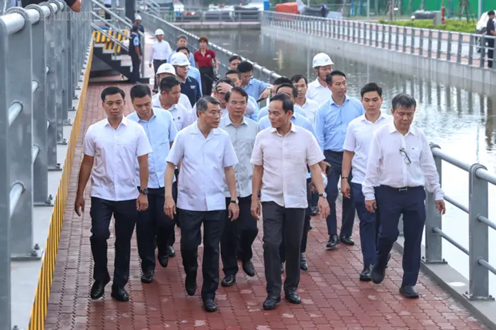 Thủ tướng kiểm tra dự án kiểm soát ngập cho 6,5 triệu dân TP.HCM sắp hoàn thành