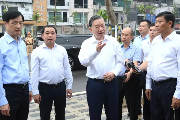 Tổng Bí thư, Chủ tịch nước Tô Lâm kiểm tra công trình trọng điểm của Hà Nội
