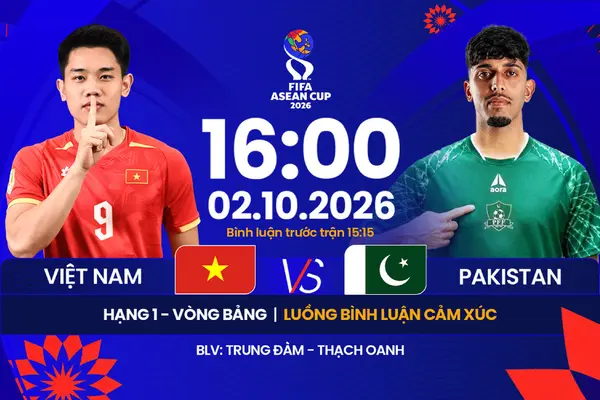 Link xem trực tiếp bóng đá Việt Nam vs Pakistan 16h ngày 2/10, FIFA ASEAN Cup