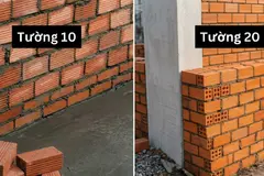 Xây nhà 2 tầng nên chọn tường 10 hay tường 20?